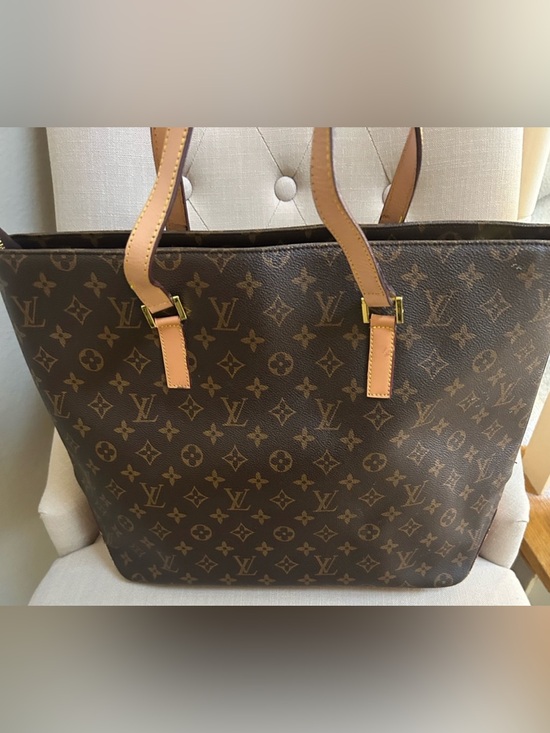 Source Unknown Handbags - Brown Monogram Canvas Tote in Brown and Tan